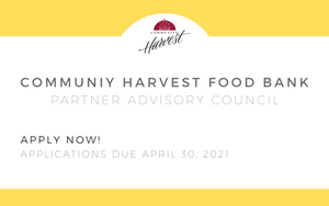 Community Harvest to Begin Partner Advisory Council